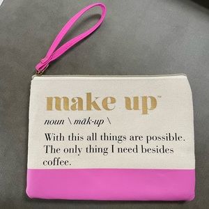 Canvas makeup pouch - NWOT